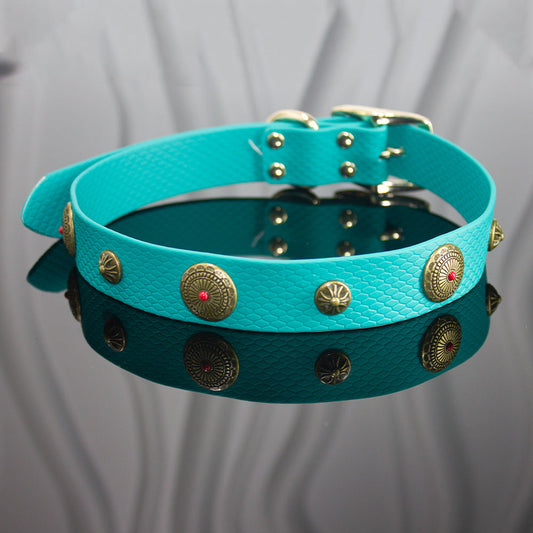 HKM-971347 Washable Encapsulization Webbing Dog Collar in Various Colors and Sizes