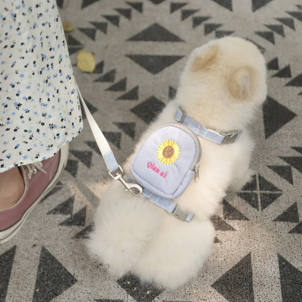 HKM-9715133 Dog Traction Rope with Chest Harness for Comfortable Walking