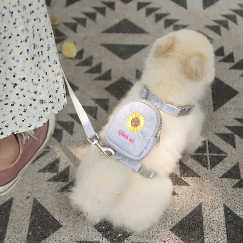 HKM-9715133 Dog Traction Rope with Chest Harness for Comfortable Walking