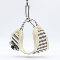HKM-9715645 Adjustable Pet Harness with Bow Tie for Small & Medium Pets - Stripe Design