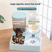 HKM-9716029 Automatic Pet Feeder and Water Dispenser with Double Bowls for Cats and Dogs