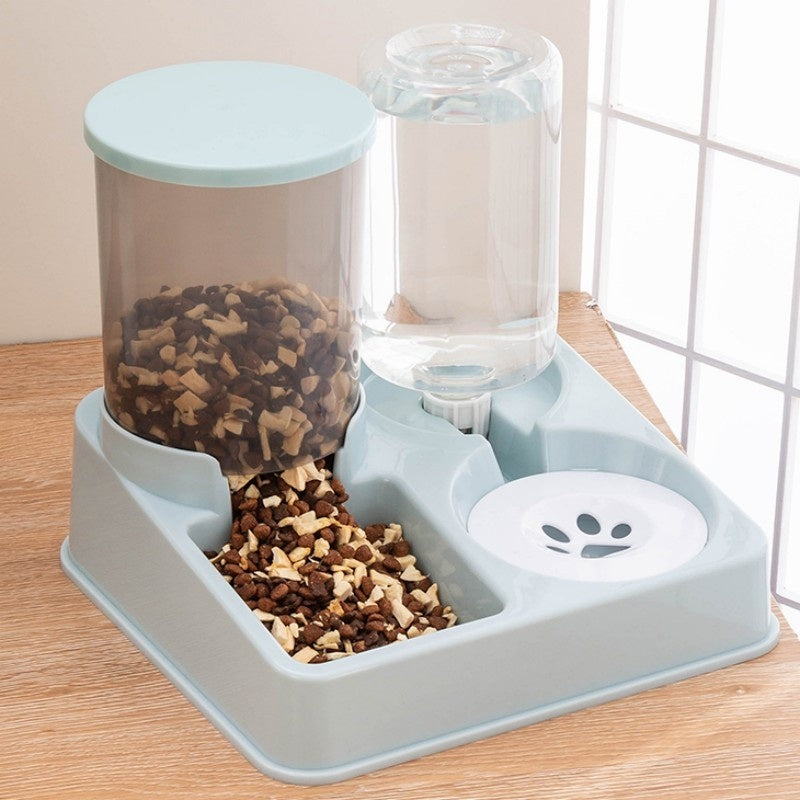 HKM-9716029 Automatic Pet Feeder and Water Dispenser with Double Bowls for Cats and Dogs