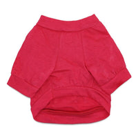 HKM-9716413 Red and Black Edge Cotton Jersey Raglan T-Shirt for Small Dogs