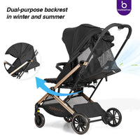 HKM-971667 High Landscape 3 in 1 Baby Stroller with Carriage and Pram Features