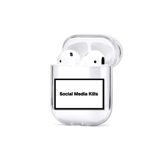 HKM-971667 PC Transparent Hard Shell Case for AirPods and AirPods Pro - Cartoon Design