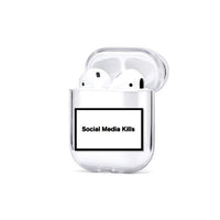 HKM-971667 PC Transparent Hard Shell Case for AirPods and AirPods Pro - Cartoon Design