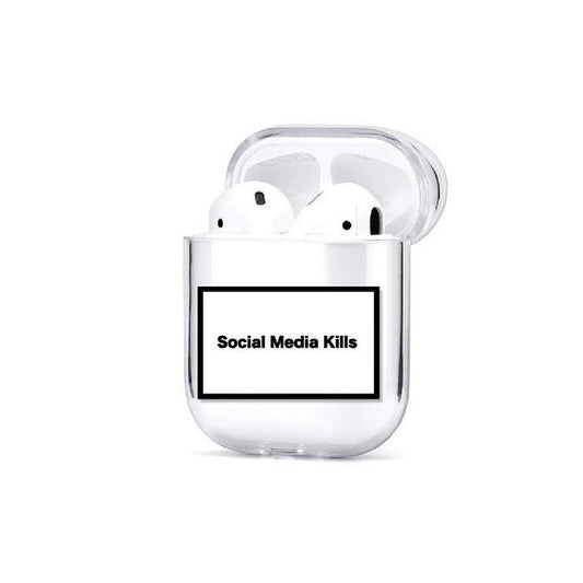 HKM-971667 PC Transparent Hard Shell Case for AirPods and AirPods Pro - Cartoon Design