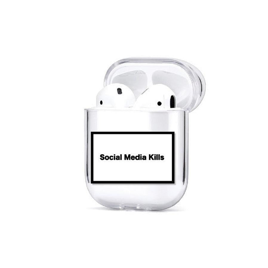 HKM-971667 PC Transparent Hard Shell Case for AirPods and AirPods Pro - Cartoon Design