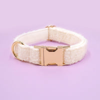 HKM-9717821 Adjustable Teddy Velvet Pet Collar in Multiple Colors for Dogs
