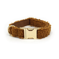 HKM-9717821 Adjustable Teddy Velvet Pet Collar in Multiple Colors for Dogs
