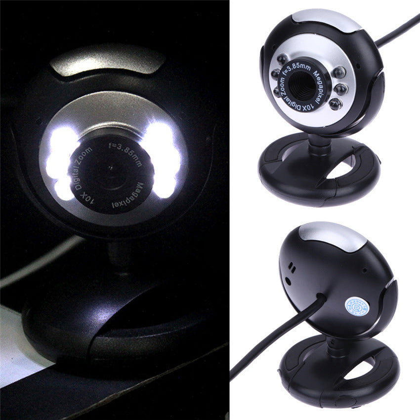 HKM-971795 Video Conferencing Camera with Six LED Lights and Night Vision Functionality
