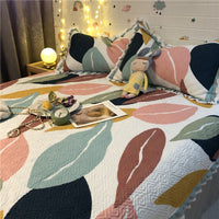 HKM-971795 Vintage Cartoon Animation Cotton Bed Cover Set with Pillow Cases, 200x230CM