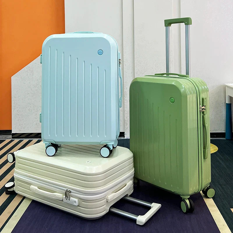 HKM-971859 Lightweight 3-Piece Luggage Set with Wheels - Soft Carry-On Suitcase for Travel