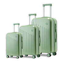 HKM-971859 Lightweight 3-Piece Luggage Set with Wheels - Soft Carry-On Suitcase for Travel