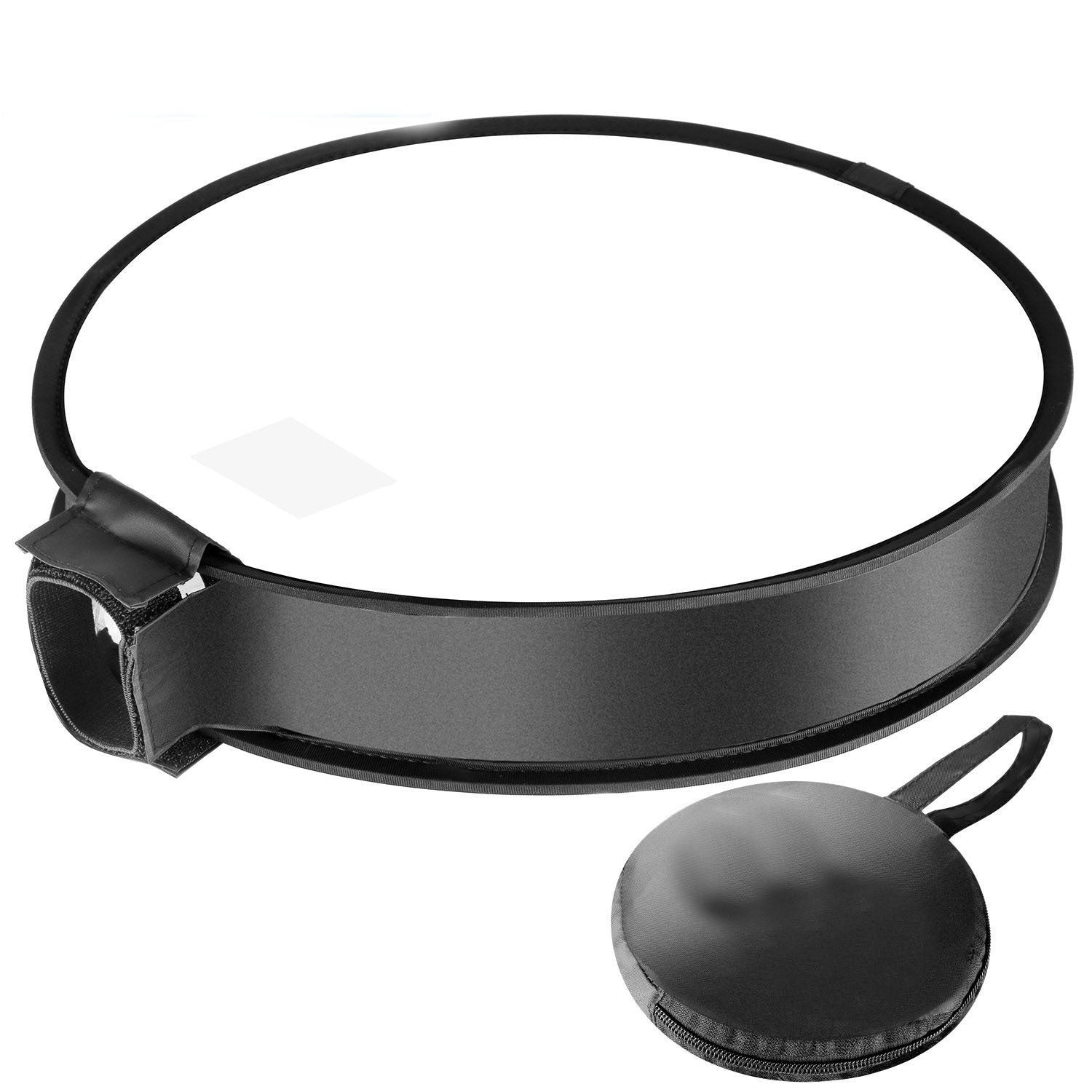 HKM-971859 On-Camera Flash Ring Soft Diffuser with Reflective Material, 30cm/40cm Size, 6x10cm Opening