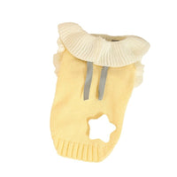 HKM-9719613 Cozy Yellow Acrylic Sweater for Small to Medium Dogs