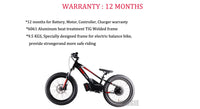 HKM-972051 16 Inch Electric Balance Bike for Kids 5-12 Years, 800W, 3 Speed, 20" Wheels, Aluminum Frame, 36V Battery, Up to 30 km/h