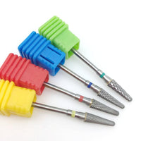 HKM-972115 Tungsten Steel Alloy Nail Grinding Head - Multi-Color Options Available