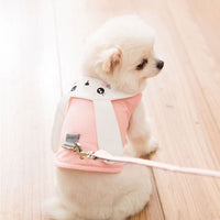 HKM-9721405 Cute Rabbit Design Pet Vest Chest Strap Leash for Cats - Available in S/M/L/XL