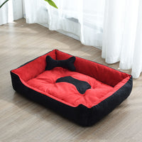 HKM-9721661 Four Seasons Dog Bed with Raised Pillow Edge, Waterproof Oxford Cloth and PP Cotton Filling for Small to Medium Dogs