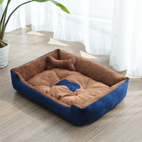 HKM-9721661 Four Seasons Dog Bed with Raised Pillow Edge, Waterproof Oxford Cloth and PP Cotton Filling for Small to Medium Dogs