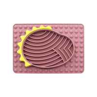 HKM-9721789 Stable Slow Feeder Licking Mat for Dogs and Cats - Smooth Texture, Reduces Eating Speed