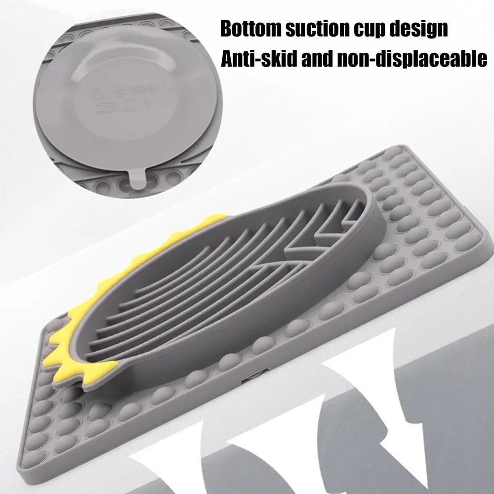 HKM-9721789 Stable Slow Feeder Licking Mat for Dogs and Cats - Smooth Texture, Reduces Eating Speed