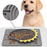 HKM-9721789 Stable Slow Feeder Licking Mat for Dogs and Cats - Smooth Texture, Reduces Eating Speed