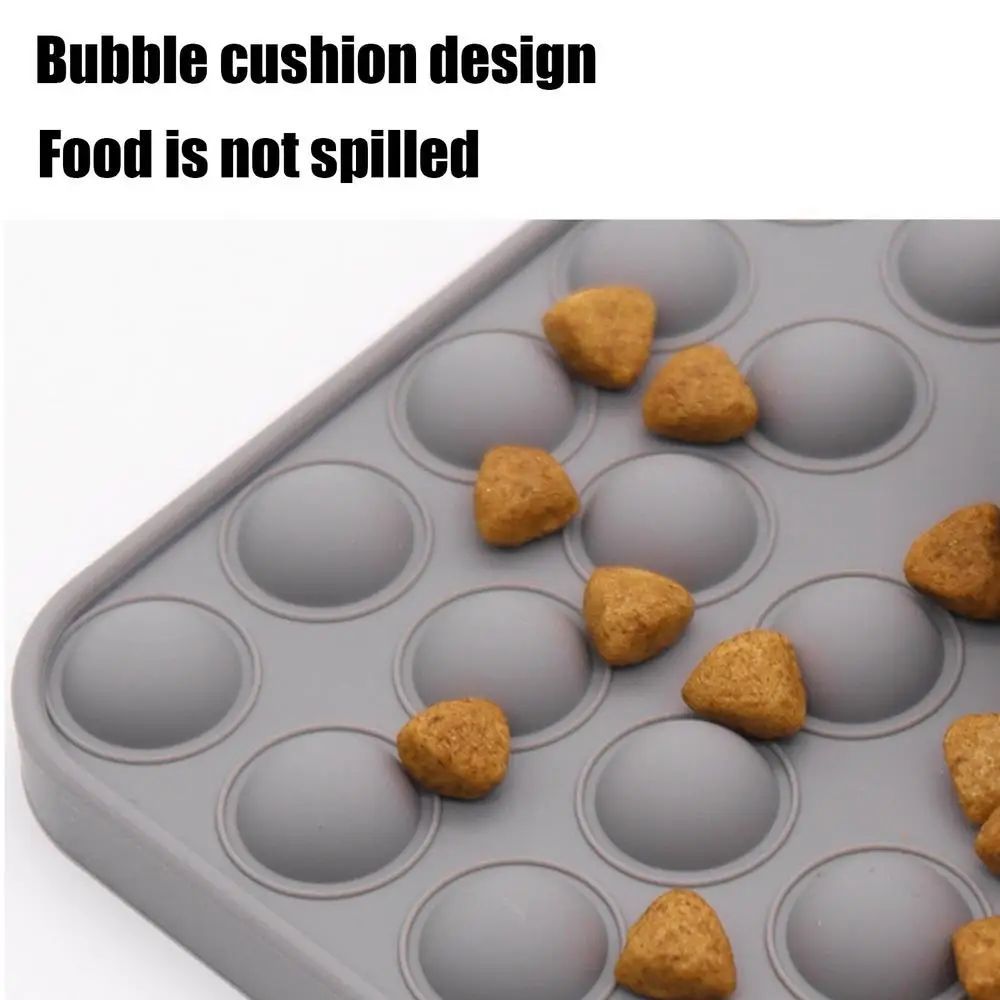 HKM-9721789 Stable Slow Feeder Licking Mat for Dogs and Cats - Smooth Texture, Reduces Eating Speed