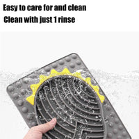 HKM-9721789 Stable Slow Feeder Licking Mat for Dogs and Cats - Smooth Texture, Reduces Eating Speed