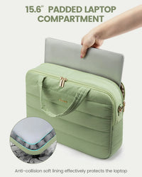 HKM-972179 Lightweight Work Messenger Bag for Women - Large Travel Computer Briefcase for 15.6in Laptops