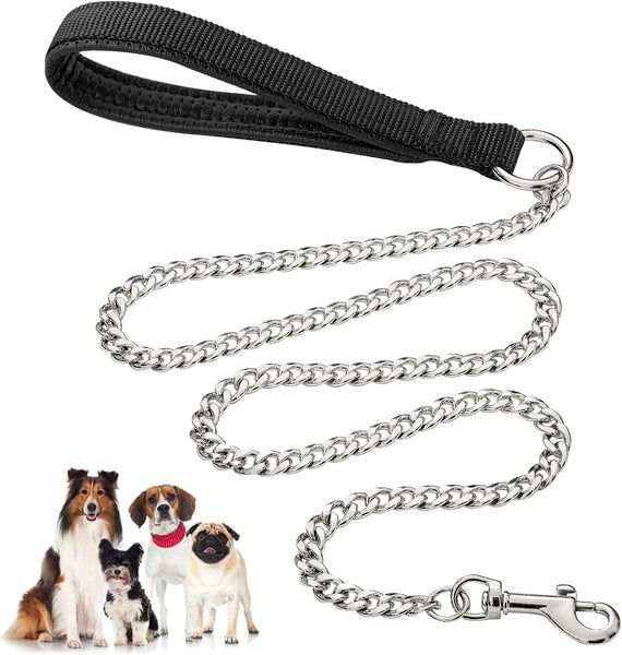 HKM-9723069 Heavy Duty Chew Proof Dog Leash with Soft Padded Handle for Medium to Large Dogs - 120cm Length, 3.0mm Width