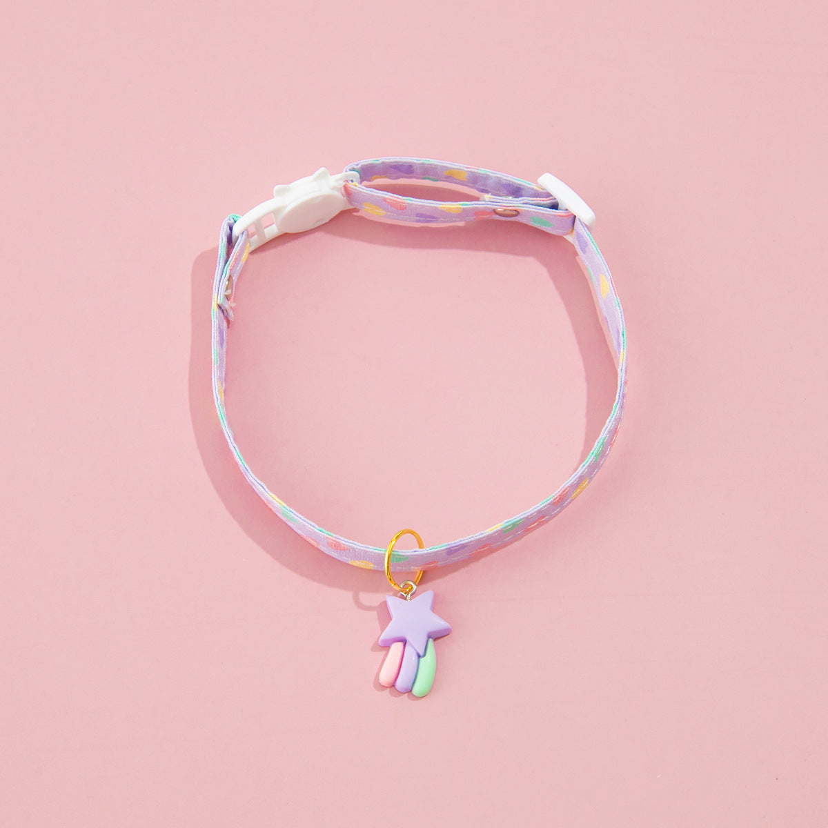 HKM-9723581 Adjustable Love Pattern Cat Collar in Various Colors