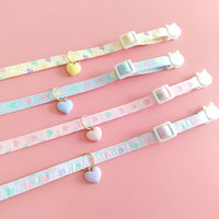 HKM-9723581 Adjustable Love Pattern Cat Collar in Various Colors