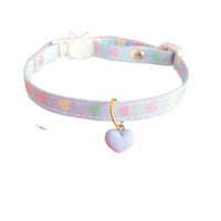 HKM-9723581 Adjustable Love Pattern Cat Collar in Various Colors