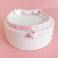 HKM-9723581 Adjustable Love Pattern Cat Collar in Various Colors