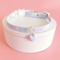 HKM-9723581 Adjustable Love Pattern Cat Collar in Various Colors