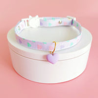 HKM-9723581 Adjustable Love Pattern Cat Collar in Various Colors