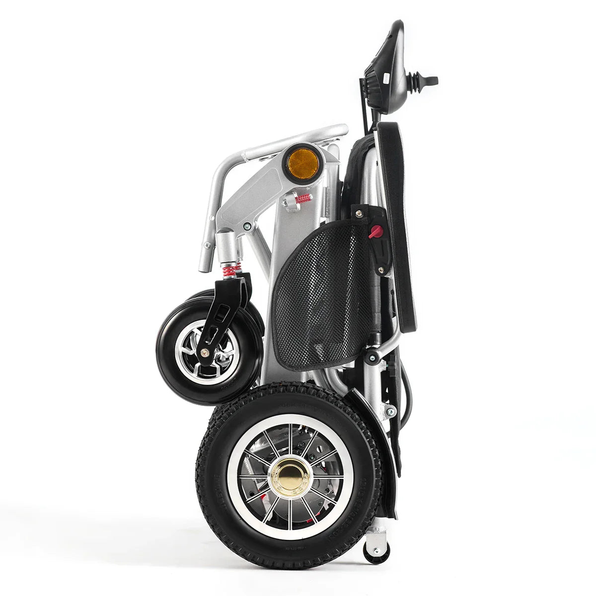 HKM-972499 Lightweight Folding Aluminum Electric Wheelchair with Automatic Electromagnetic Brake and Lithium Battery
