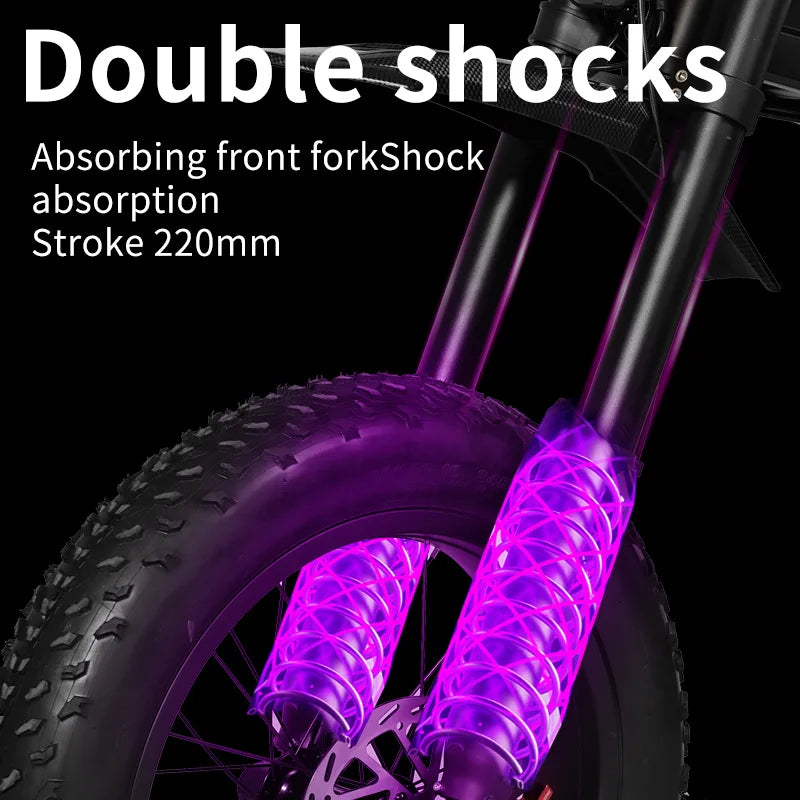 HKM-972563 Electric Off-Road Bike 60V 3000W with 20-Inch Fat Tires and 150 km Range