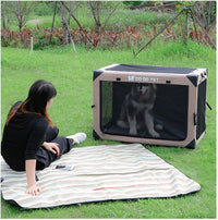 HKM-9726397 One Piece Collapsible Cloth Kennel Tent - Khaki, Green, Black, Size S (51*33*33cm)