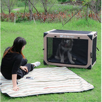 HKM-9726397 One Piece Collapsible Cloth Kennel Tent - Khaki, Green, Black, Size S (51*33*33cm)