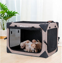 HKM-9726397 One Piece Collapsible Cloth Kennel Tent - Khaki, Green, Black, Size S (51*33*33cm)