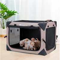 HKM-9726397 One Piece Collapsible Cloth Kennel Tent - Khaki, Green, Black, Size S (51*33*33cm)
