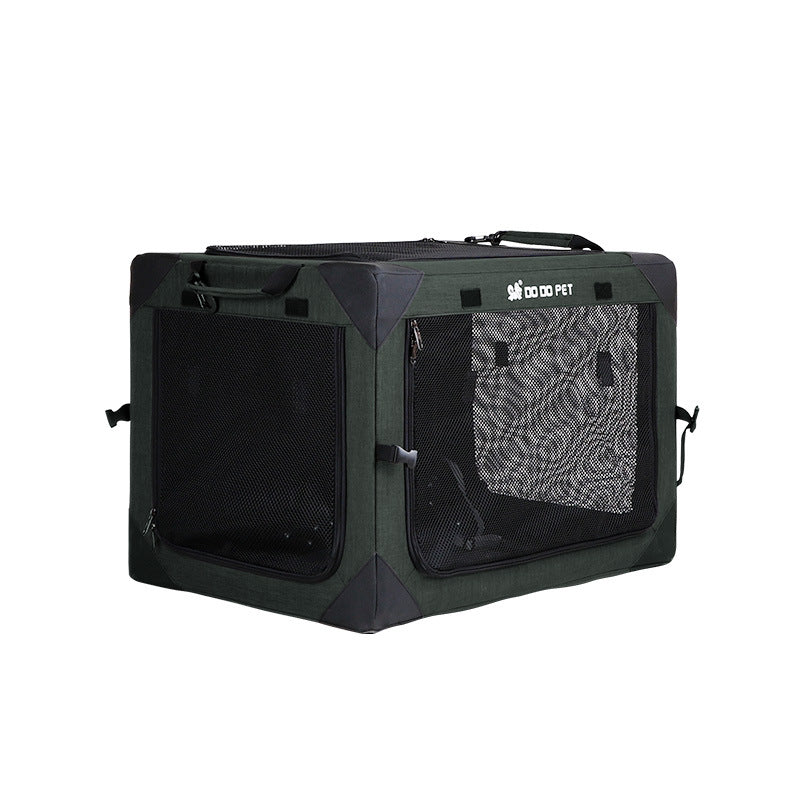 HKM-9726397 One Piece Collapsible Cloth Kennel Tent - Khaki, Green, Black, Size S (51*33*33cm)