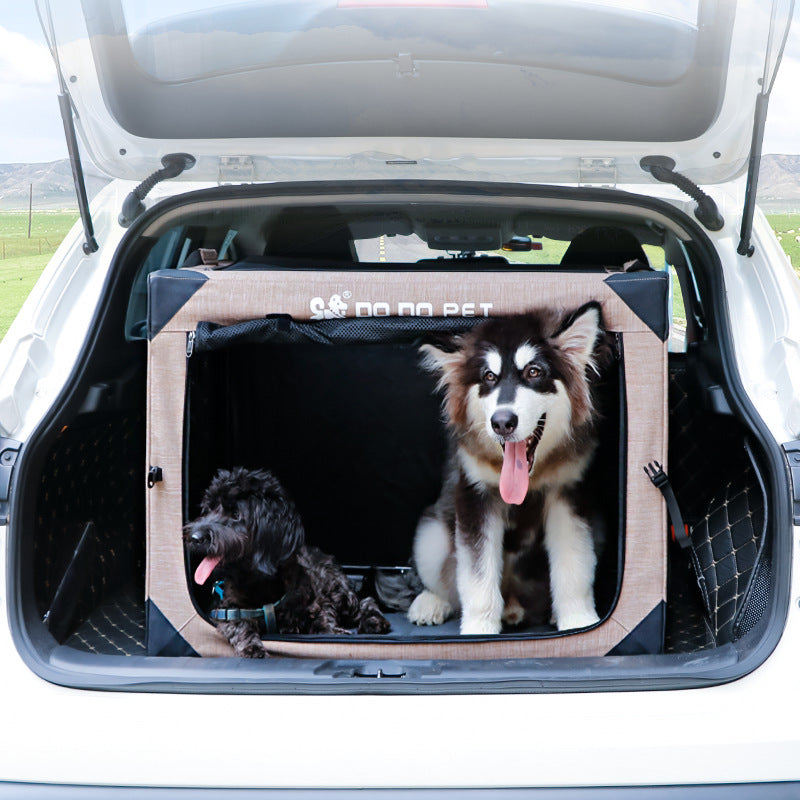 HKM-9726397 One Piece Collapsible Cloth Kennel Tent - Khaki, Green, Black, Size S (51*33*33cm)