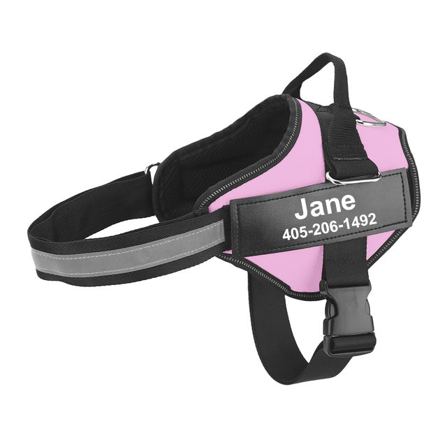 HKM-9726653 Multicolor Personalized Nylon Pet Chest Strap with Traction Rope