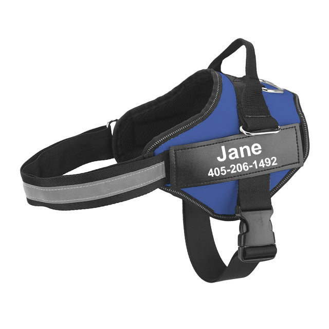 HKM-9726653 Multicolor Personalized Nylon Pet Chest Strap with Traction Rope