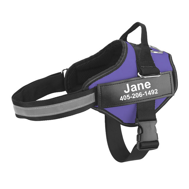 HKM-9726653 Multicolor Personalized Nylon Pet Chest Strap with Traction Rope