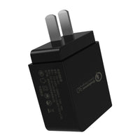 HKM-972691 Quick Charge 3.0 US Travel Charger - 5V 2A, 18W with Multiple Protection Features for Smartphones and Tablets